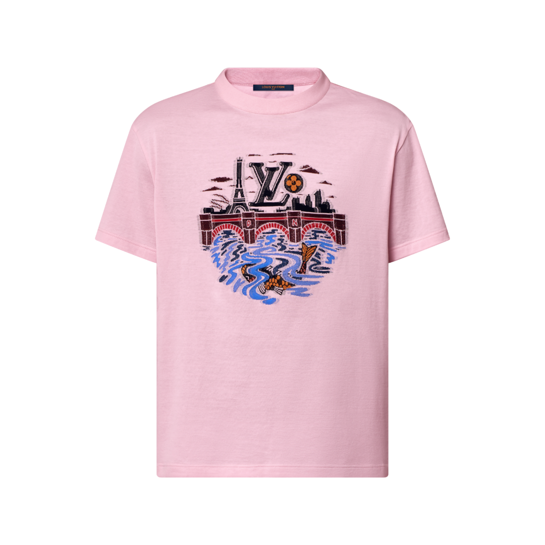 h*様 Louis Vuitton Tシャツ Camiseta de Manga Curta em Jacquard de Veludo - Ready-to-Wear